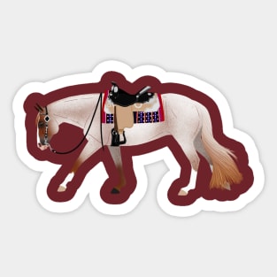 Red Roan Western Pleasure Horse - Equine Rampaige Sticker